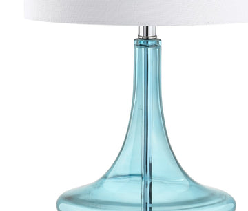 Cecile 25.5" Glass Teardrop LED Table Lamp - JONATHAN Y